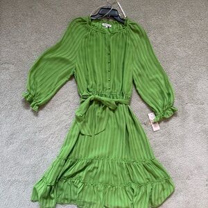 Nanette Lepore Lighting Green Midi Dress